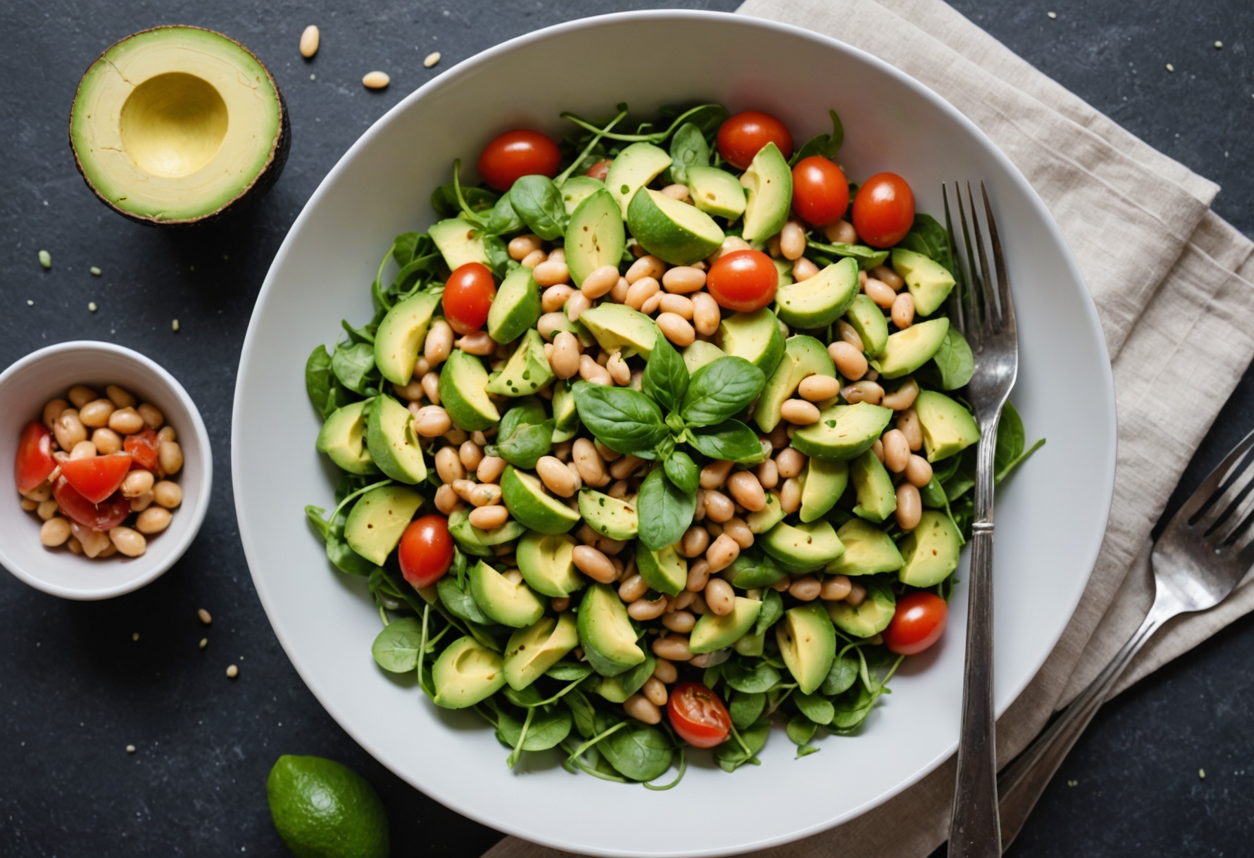Avocado and Cannellini Bean Salad