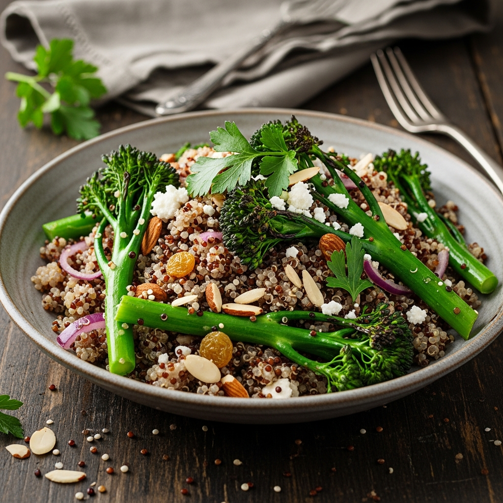 Broccolini Quinoa Pilaf