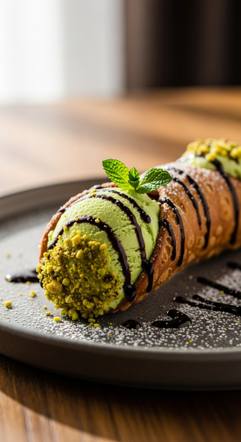 Cannoli Pistachio Ice Cream