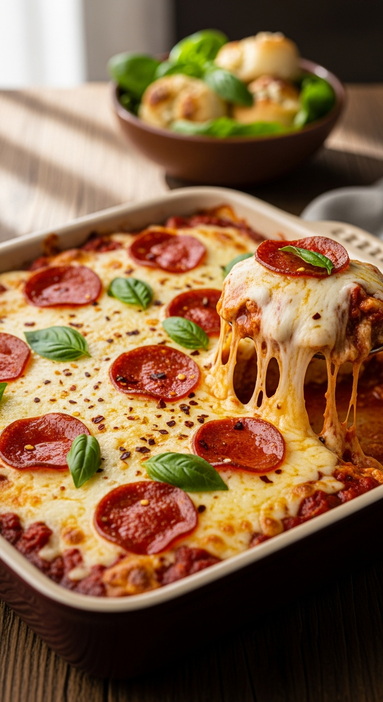 Cheesy Pizza Casserole