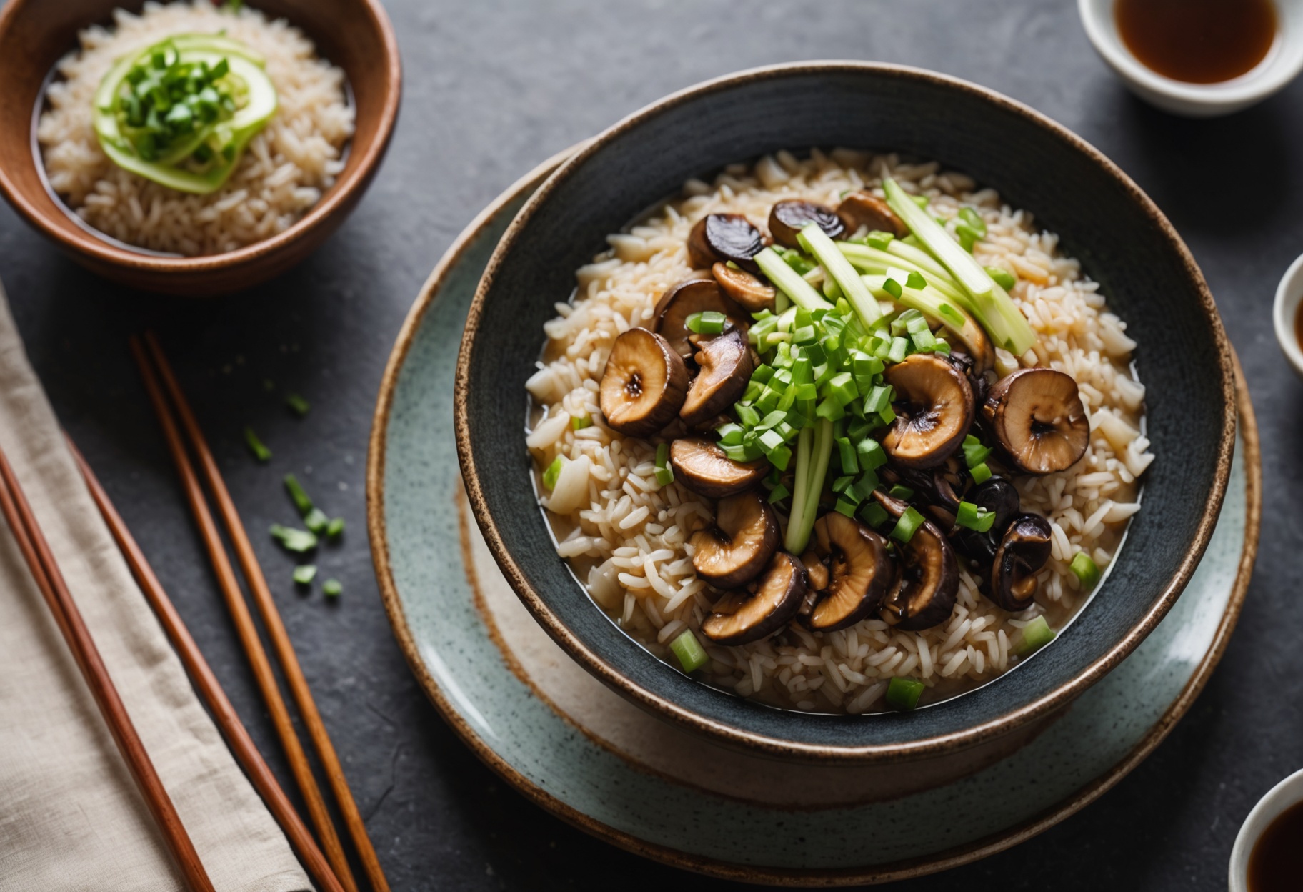 Mushroom & Cabbage Brown Rice Congee
