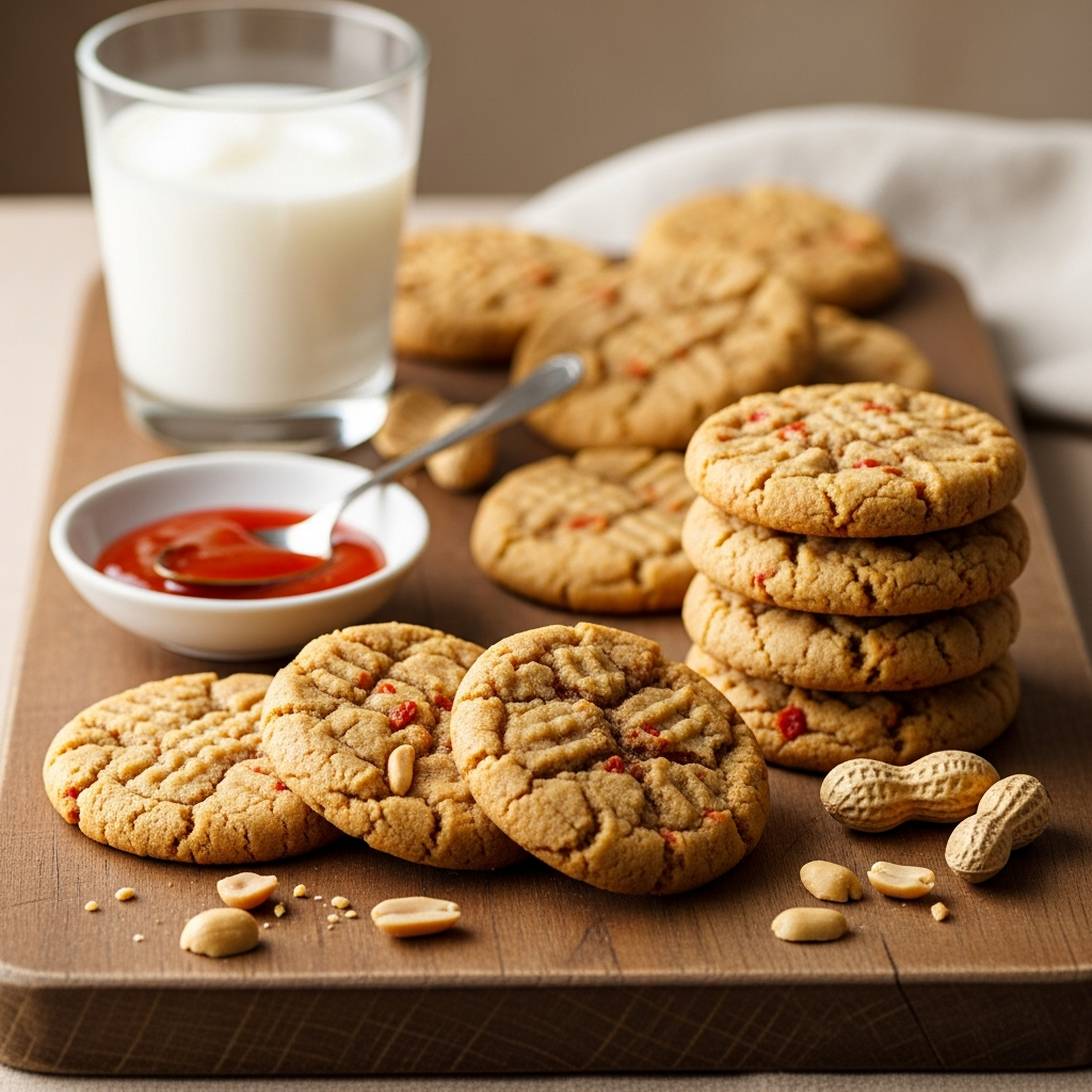 Peanut Butter Sriracha Cookies