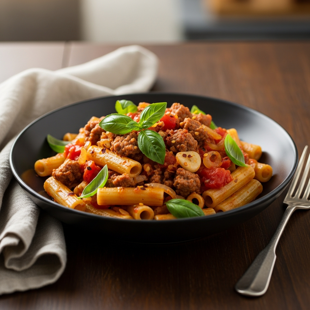 Rigatoni with Sausage