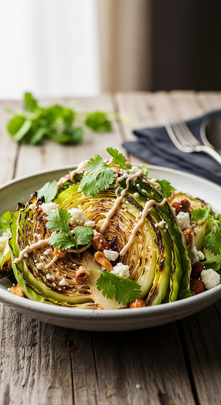 Roasted Cabbage Salad