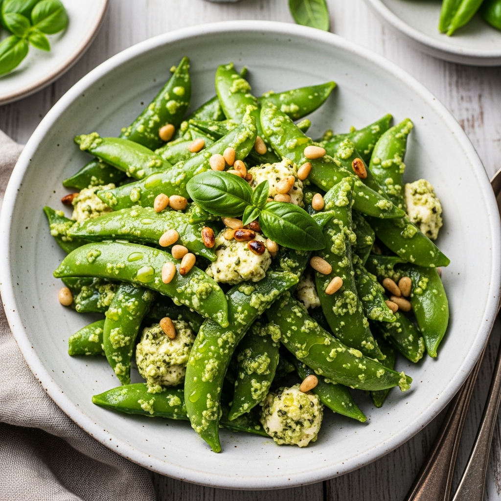 Snap Pea Pesto Salad