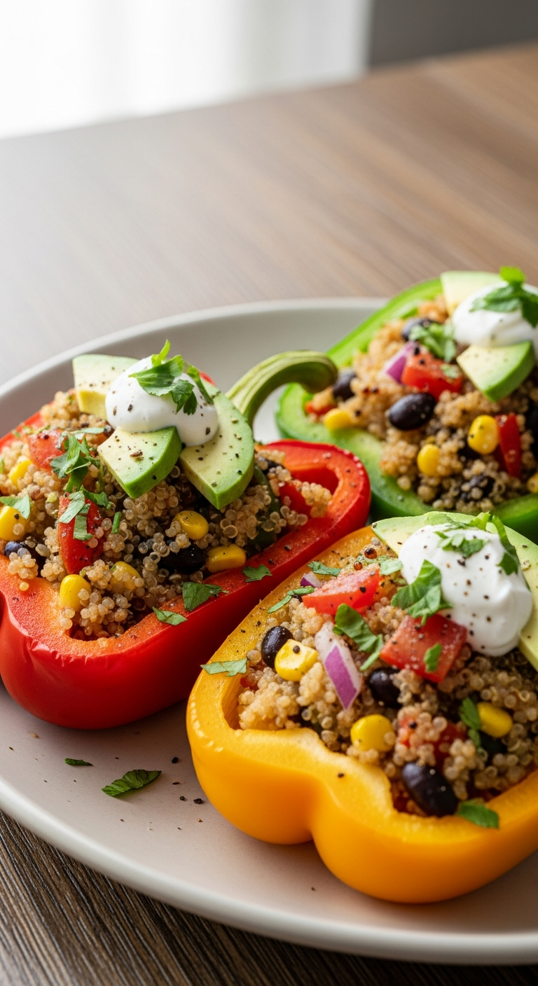 Stuffed Quinoa Peppers